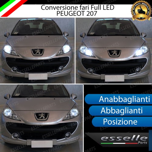 Conversione Fari Full LED per Peugeot 207 Lampade Compatte 6000K Bianco Canbus