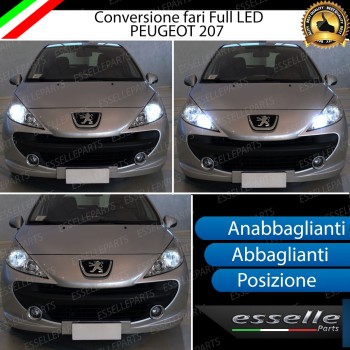 Conversione Fari Full LED per Peugeot 207 Lampade Compatte 6000K Bianco Canbus Conversione Fari Full LED per Peugeot 207 Lampade Compatte 6000K Bianco Canbus