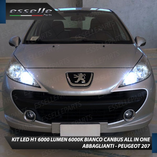 Kit Full LED Abbaglianti H1 6000 Lumen per PEUGEOT 207