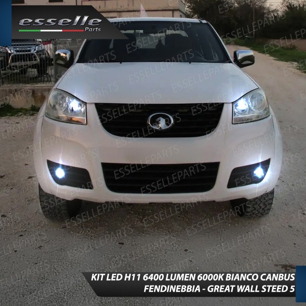 Kit Full LED Fendinebbia H11 6400 LUMEN Great Wall Steed 5