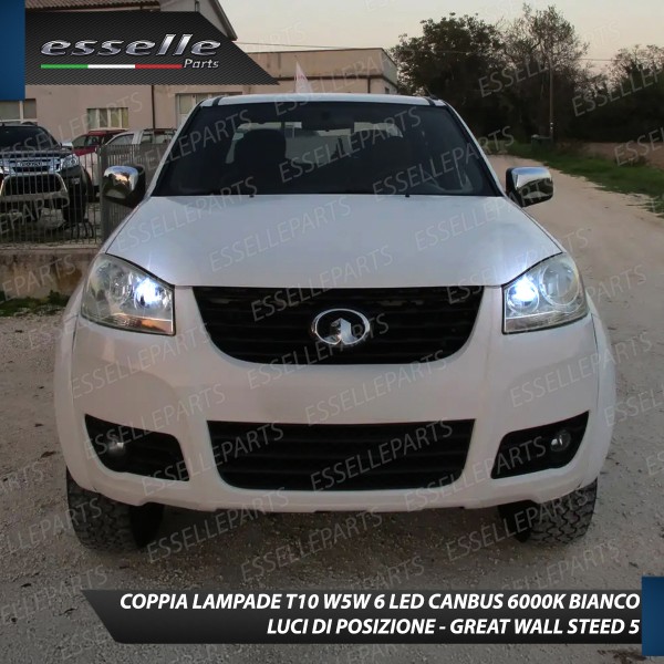 Luci posizione T10 W5W 6 LED Canbus Great Wall Steed 5