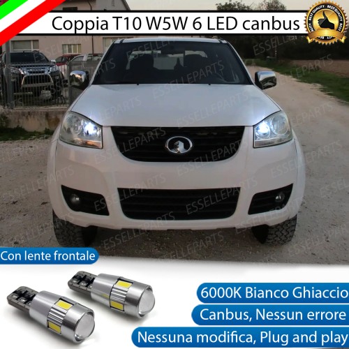 Luci posizione T10 W5W 6 LED Canbus Great Wall Steed 5