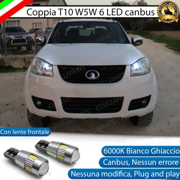 Luci posizione T10 W5W 6 LED Canbus Great Wall Steed 5