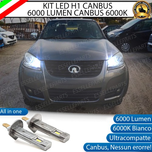Kit Full LED Abbaglianti H1 6000 Lumen per Great Wall Steed 5