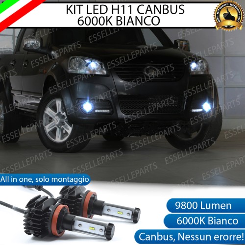 Kit Full LED Fendinebbia H11 9800 Lumen Per Great Wall Steed 5