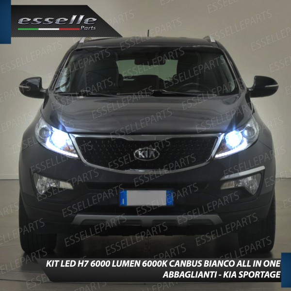 Kit Full LED Coppia H7 Ultra Compatta 6000 Lumen Abbaglianti Per Kia Sportage 3