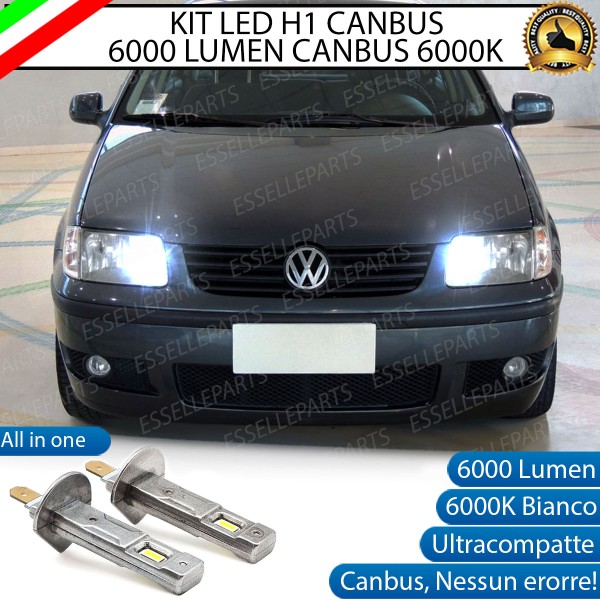 Kit Full LED Abbaglianti H1 6000 Lumen per VOLKSWAGEN POLO 6N