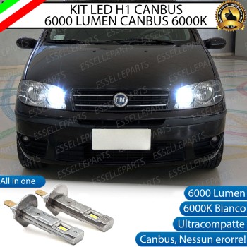 Kit Full LED Abbaglianti H1 6000 Lumen per FIAT PUNTO MK3