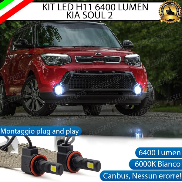 Kit Full LED H8 6400 LUMEN Fendinebbia KIA SOUL 2