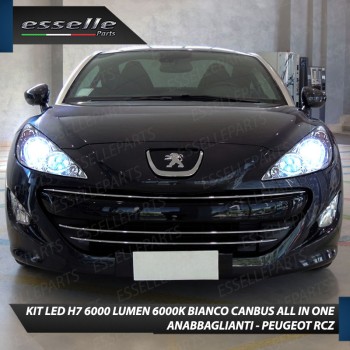 Kit Full LED Coppia H7 Ultra Compatta 6000 Lumen Anabbaglianti Per PEUGEOT RCZ