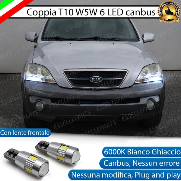 Luci posizione T10 W5W 6 LED Canbus Kia Sorento 1