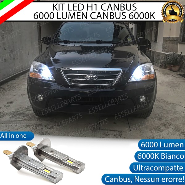 Kit Full LED Abbaglianti H1 6000 Lumen per Kia Sorento 1 Restyling