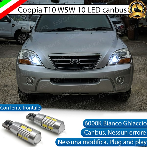 Luci posizione T10 W5W 10 LED Canbus Kia Sorento 1 Restyling