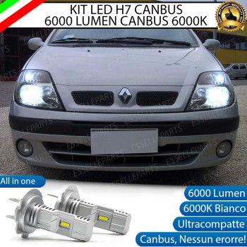 Kit Full LED Coppia H7 Ultra Compatta 6000 Lumen Anabbaglianti Per RENAULT SCENIC MK1