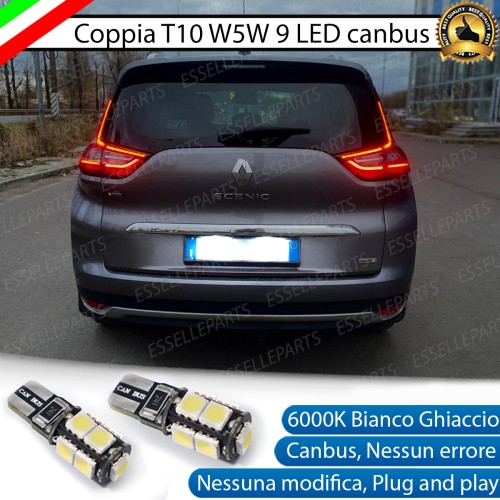 Luci Targa 9 LED per Renault Scenic 4 Canbus 6000K Bianco