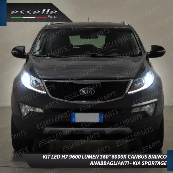 Conversione Fari Full LED 6000K bianco Kia Sportage 3