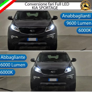 Conversione Fari Full LED 6000K bianco Kia Sportage 3