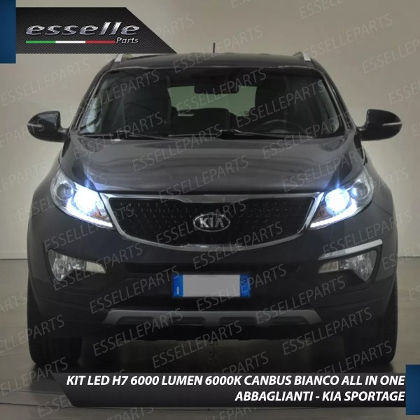 Conversione Fari Full LED 6000K bianco Kia Sportage 3