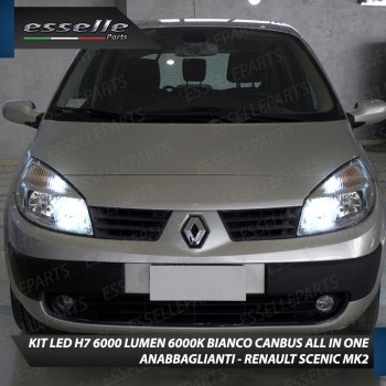 Kit Full LED Coppia H7 Ultra Compatta 6000 Lumen Anabbaglianti Per RENAULT SCENIC MK2 Kit Full LED Coppia H7 Ultra Compatta 6000 Lumen Anabbaglianti Per RENAULT SCENIC MK2