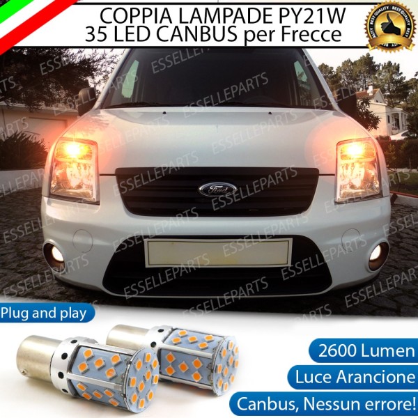 Coppia Frecce Anteriori PY21W 35 LED Canbus FORD TRANSIT CONNECT