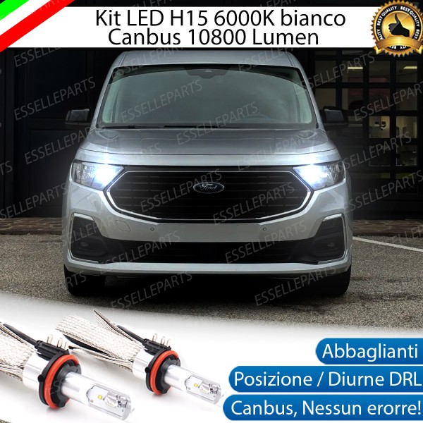 Kit Luci Diurne/Abbaglianti H15 10800 LUMEN FORD Transit CONNECT III