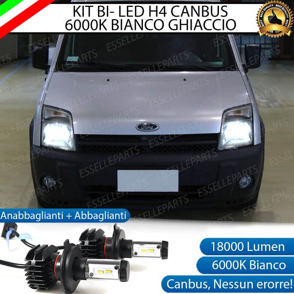 Kit Full LED H4 18000 Lumen Anabbaglianti + Abbaglianti PER FORD TOURNEO CONNECT MK1