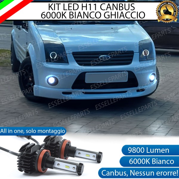 Kit Full LED Fendinebbia H11 9800 Lumen Per FORD TOURNEO CONNECT MK1