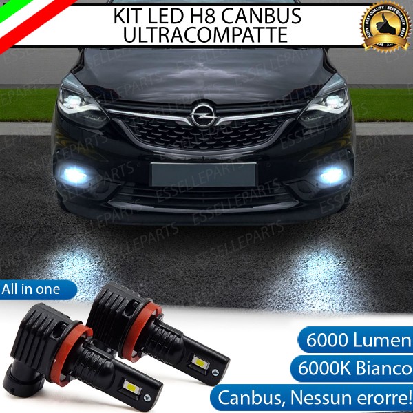 Kit Full LED H8 6000 LUMEN Canbus 6000K Fendinebbia OPEL ZAFIRA C RESTYLING
