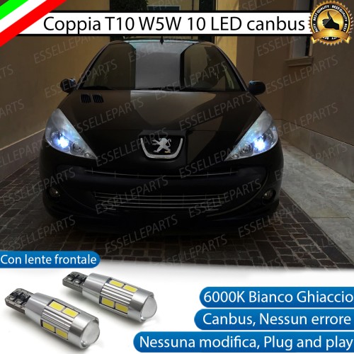 Luci posizione 10 LED Canbus 660 Lumen PEUGEOT 206+