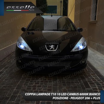 Luci posizione 10 LED Canbus 660 Lumen PEUGEOT 206+