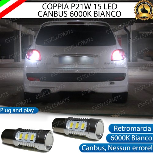 Luci Retromarcia 15 LED Peugeot 206+ CON LENTE FRONTALE