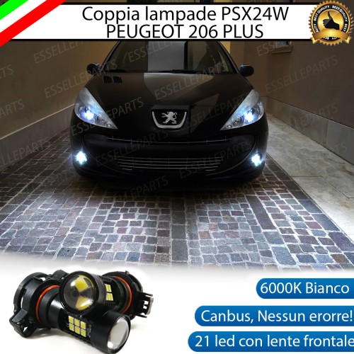 Luci Fendinebbia PSX24W 21 LED per PEUGEOT 206 PLUS , 206 +