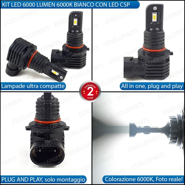 Kit Full LED H10 6000 LUMEN Fendinebbia per OPEL ZAFIRA C