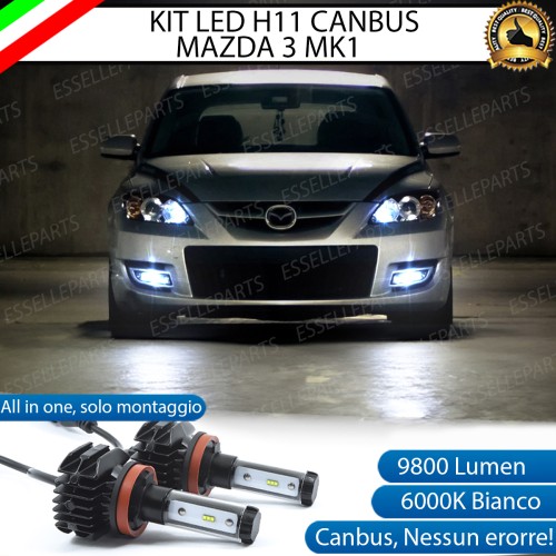 Kit Full LED Fendinebbia H11 9800 LUMEN per Mazda 3 MK1