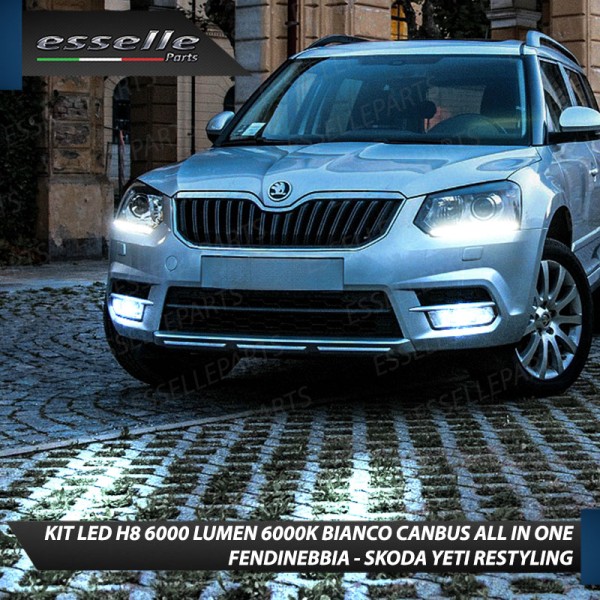 Kit Full LED H8 6000 LUMEN Canbus 6000K Fendinebbia SKODA YETI RESTYLING