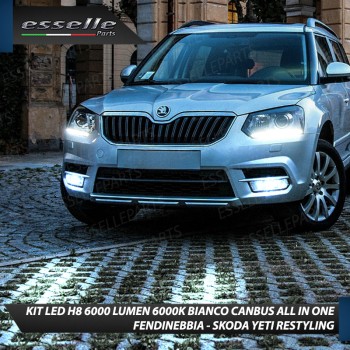 Kit Full LED H8 6000 LUMEN Canbus 6000K Fendinebbia SKODA YETI RESTYLING