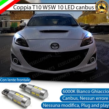 Luci posizione T10 W5W 10 LED Canbus Mazda 3 II