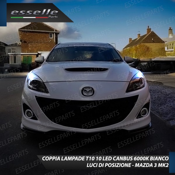 Luci posizione T10 W5W 10 LED Canbus Mazda 3 II