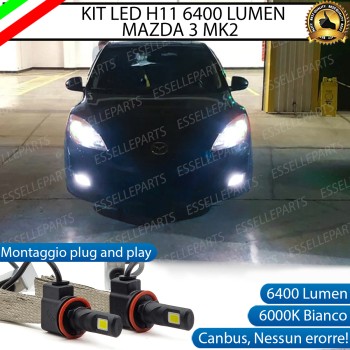 Kit Full LED Fendinebbia H11 6400 LUMEN MAZDA 3 MK2