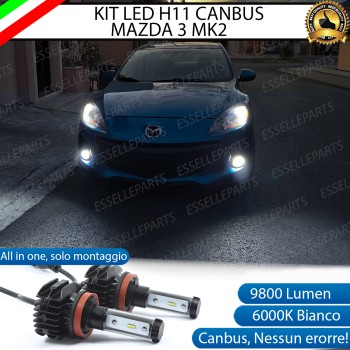 Kit Full LED Fendinebbia H11 9800 LUMEN per MAZDA 3 MK2