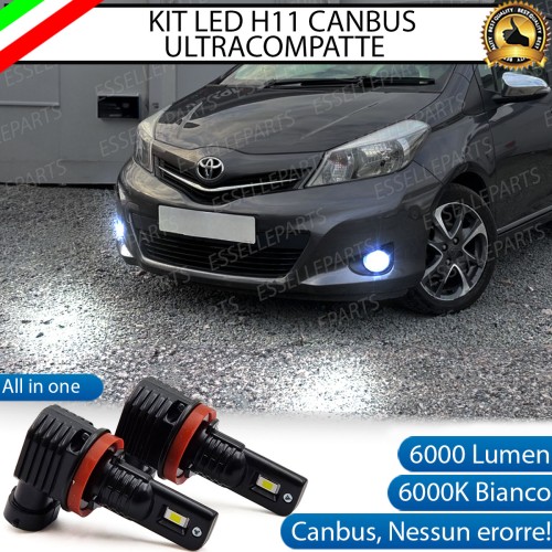 Kit Full LED H11 6000 LUMEN Canbus 6000K Bianco Fendinebbia TOYOTA YARIS MK3