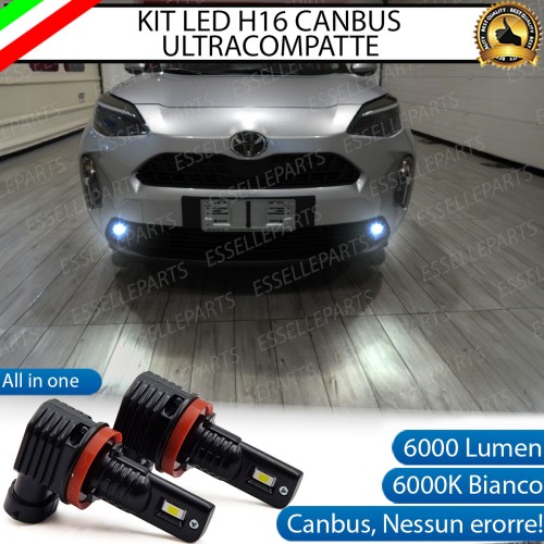 Kit Full LED H16 6000 LUMEN Canbus 6000K Bianco Fendinebbia per TOYOTA YARIS CROSS