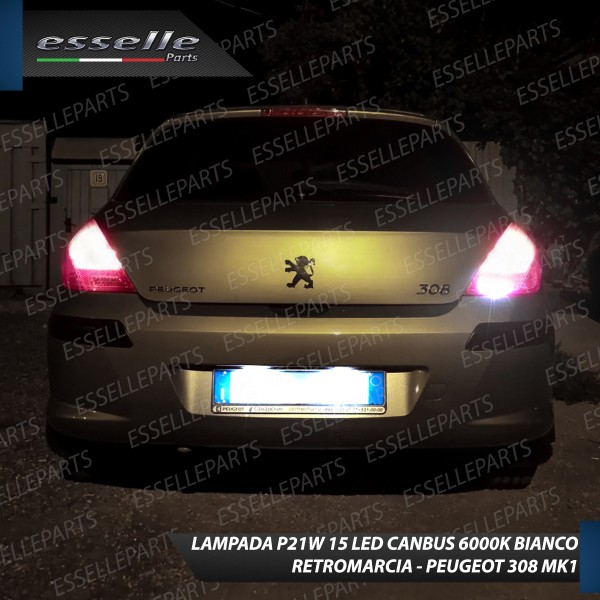 Luce Retromarcia 15 LED Peugeot 308 308 CC CON LENTE FRONTALE