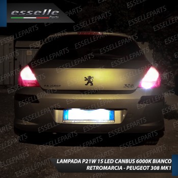 Luce Retromarcia 15 LED Peugeot 308 308 CC CON LENTE FRONTALE Luce Retromarcia 15 LED Peugeot 308 308 CC CON LENTE FRONTALE