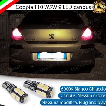 Luci targa 9 LED Canbus PEUGEOT 308 Luci targa 9 LED Canbus PEUGEOT 308