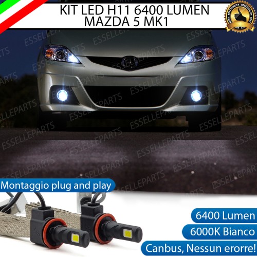 Kit Full LED Fendinebbia H11 6400 LUMEN MAZDA 5 MK1