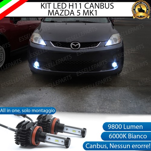 Kit Full LED Fendinebbia H11 9800 LUMEN per Mazda 5 MK1