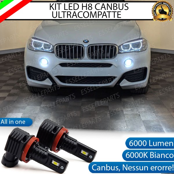 Kit Full LED H8 6000 LUMEN Canbus 6000K Fendinebbia per BMW X6 F16