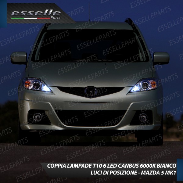 Luci posizione T10 W5W 6 LED Canbus Mazda 5 I