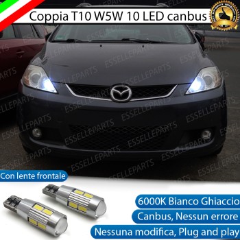 Luci posizione T10 W5W 10 LED Canbus Mazda 5 I